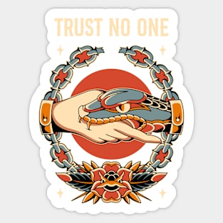 trust no one Sticker